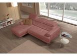 Ecksofa EGOITALIANO "Soul, Design und Sitzkomfort auf hohem Niveau, tolle Details, L-Form", braun (chedar wood), B:250cm H:99cm T:166cm, Sofas, Ecksofa, mit Recamiere, inkl. Kopfteilverstellung