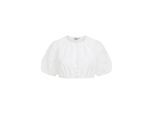 Dirndlbluse NÜBLER "Dirndlbluse Letizia", Damen, Gr. 40, beige (creme), Obermaterial: 85% Viskose CV. 15% Polyester PES., Blusen Dirndlbluse