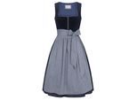 Dirndl NÜBLER "Dirndl lang Florentine", Damen, Gr. 38, EURO, blau, Obermaterial: 100% Polyester PES., Kleider