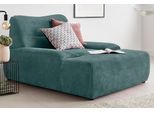 Loveseat DOMO COLLECTION "Cesena Designsessel zum Kuscheln, komfortabel Relaxen, Breite 122cm", blau (petrol), B:122cm H:81cm T:151cm, Sessel, Loveseat, bequem und stylish, frei im Raum stellbar