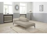Ottomane EGOITALIANO "Masu, Design trifft super Sitzkomfort, mit toller Detailverarbeitung", grau (perlgrau), B:182cm H:95cm T:97cm, Leder CAREZZA (echtes Rindsleder) ist ein Naturleder, dass die ursprünglichen Eigenschaften der Haut nicht verändert. Das Vorhandensein von verheilten Narben, Körnungsunterschiede, Falten, Adern, Unterschiede in den Farbtönen und andere Spuren, die die Natur auf dies