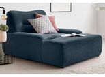 Loveseat DOMO COLLECTION "Cesena Designsessel zum Kuscheln, komfortabel Relaxen, Breite 122cm", blau (dunkelblau), B:122cm H:81cm T:151cm, Sessel, Loveseat, bequem und stylish, frei im Raum stellbar