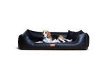 Tierlando ® Orthopädisches Hundebett Maddox Kunstleder Hundesofa Mittelgroß Große Hunde Hundesofa XL XXL schwarz 1,5 m, 25 cm, 1 m