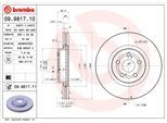 BREMBO Bremsscheibe 09981710 295mm 26mm für TOYOTA