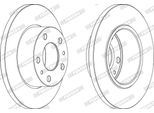 FERODO Bremsscheibe fcr195a 276mm 16mm für Iveco
