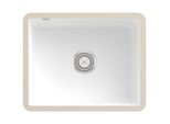 Villeroy und Boch Unterbauspüle 331001RW mit Ablaufgarnitur und Handbetätigung, Stone White
