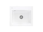 Villeroy & Boch Subway 60 S Einbauspüle 330902KG mit Ablaufgarnitur und Exzenterbetätigung, 600 x 510 mm, Snow White