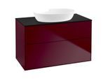 Villeroy und Boch Finion Waschtischunterschrank GA0200HB 100x60,3cm, Emotion, Abdeckplatte black matt, Peony Matt