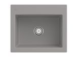 Villeroy & Boch Subway 60 S Einbauspüle 330901KD mit Ablaufgarnitur und Handbetätigung, 600 x 510 mm, Fossil