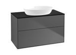 Villeroy und Boch Finion Waschtischunterschrank GA0200GK 100x60,3cm, Emotion, Abdeckplatte black matt, Anthracite matt