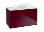 Villeroy und Boch Finion Waschtischunterschrank GA0100HB 100x60,3cm, Emotion, Abdeckplatte white matt, Peony Matt