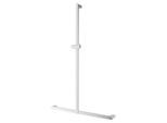Villeroy und Boch Vicare Desing Handlauf 92171461 119 x 80 cm, Aluminium verchromt, T-Form mit Brausehalter
