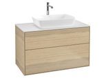 Villeroy und Boch Finion Waschtischunterschrank G76100PC 100x60,3cm, Emotion, Abdeckplatte white matt, Oak Veneer