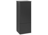 Villeroy und Boch Antao Mittelschrank K44000PD 41,4x103,9x35,6cm, Waschbeckenplattenfarbe Lack, black matt lacquer