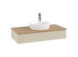 Villeroy und Boch Antao Waschtisch-Unterschrank L09151HJ 100x19x50cm, Waschbeckenplattenfarbe honey oak, silk grey matt lacquer