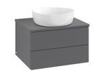 Villeroy & Boch Antao Waschtischunterschrank 600x360x500mm L18110GK mit Beleuchtung mit Struktur FK/AP: GK/0