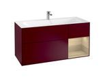 Villeroy und Boch Finion Waschtischunterschrank F070PCHB 119,6x59,1cm, Regal rechts Oak Veneer, Peony Matt