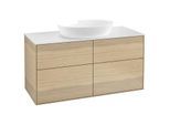 Villeroy und Boch Finion Waschtischunterschrank GA3100PC 120x60,3cm, Emotion, Abdeckplatte white matt, Oak Veneer