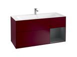 Villeroy und Boch Finion Waschtischunterschrank G070HGHB 119,6x59,1cm, Emotion, Regal rechts Midnight Blue Matt Lacquer, Peony Matt
