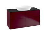 Villeroy und Boch Finion Waschtischunterschrank GA3200HB 120x60,3cm, Emotion, Abdeckplatte black matt, Peony Matt