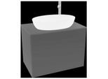 Villeroy und Boch Finion Waschtischunterschrank G87200PD 80x60,3cm, Emotion, Abdeckplatte black matt, Black matt lacquer