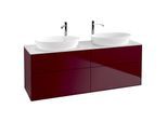 Villeroy und Boch Finion Waschtischunterschrank F96100HB 160x60,3cm, Abdeckplatte white matt, Peony Matt