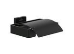 Villeroy und Boch Elements Striking Toilettenpapierhalter TVA152013000K5 131x45x115mm, mit Deckel, matt black