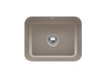 Villeroy und Boch Unterbauspüle 670602TR mit Ablaufgarnitur, Exzenterbetätigung, Befestigungssatz, Timber
