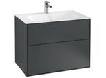 Villeroy und Boch Finion Waschtischunterschrank F01000HG 79,6x59,1x49,8cm, Midnight Blue Matt Lacquer