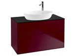 Villeroy und Boch Finion Waschtischunterschrank G88200HB 100x60,3cm, Emotion, Abdeckplatte black matt, Peony Matt
