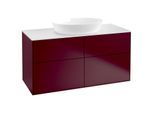 Villeroy und Boch Finion Waschtischunterschrank GA3100HB 120x60,3cm, Emotion, Abdeckplatte white matt, Peony Matt