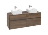 Villeroy und Boch Collaro Waschtischunterschrank C04800VH 140 x 54,8 x 50 cm, für 2 Waschtische, Arizona Oak
