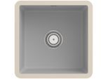 Villeroy und Boch Unterbauspüle 332501SM mit Ablaufgarnitur und Handbetätigung, Steam