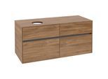 Villeroy und Boch Collaro Waschtischunterschrank C04200RH 120x54,8x50cm, Waschtisch links, Kansas Oak
