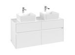 Villeroy und Boch Collaro Waschtischunterschrank C04400MS 120 x 54,8 x 50 cm, für 2 Waschtische, White Matt