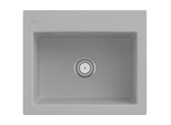 Villeroy und Boch Subway 60 S Einbauspüle 330901SM mit Ablaufgarnitur, 600 x 510 mm, Handbetätigung, steam CeramicPlus