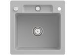 Villeroy und Boch Siluet Spüle 334502SM mit Ablaufgarnitur und Exzenterbetätigung, Steam