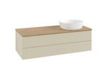 Villeroy und Boch Antao Waschtisch-Unterschrank K23111HJ 120x36x50cm, Waschbeckenplattenfarbe honey oak, silk grey matt lacquer