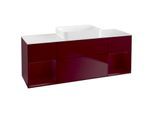Villeroy und Boch Finion Waschtischunterschrank G741HBHB 160x60,3x50,1cm, Regale Peony matt lacquer, Peony Matt