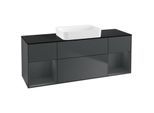 Villeroy und Boch Finion Waschtischunterschrank G742HGHG 160x60,3x50,1cm, Regale Midnight matt lacquer, Midnight Blue Matt Lacquer