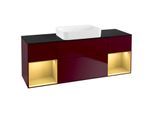 Villeroy und Boch Finion Waschtischunterschrank G742HFHB 160x60,3x50,1cm, Regale Gold matt lacquer, Peony Matt