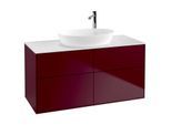 Villeroy und Boch Finion Waschtischunterschrank G91100HB 120x60,3cm, Emotion, Abdeckplatte white matt, Peony Matt