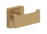Villeroy und Boch Elements Striking Doppel-Handtuchhaken TVA15201200076 brushed gold, 80x44x45mm
