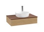 Villeroy & Boch Antao Waschtischunterschrank 800x190x500mm L08152HN mit Beleuchtung mit Struktur FK/AP: HN/2