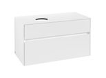 Villeroy und Boch Collaro Waschtischunterschrank C03900MS 100 x 54,8 x 50 cm, Waschtisch links, White Matt