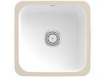 Villeroy und Boch Unterbauspüle 670301RW mit Ablaufgarnitur, Handbetätigung, Befestigungssatz, Stone White
