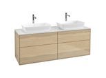 Villeroy und Boch Finion Waschtischunterschrank F84100PC 160x60,3cm, Abdeckplatte white matt, Oak Veneer