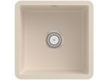 Villeroy und Boch Unterbauspüle 332501FU mit Ablaufgarnitur und Handbetätigung, Ivory