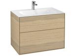 Villeroy und Boch Finion Waschtischunterschrank G01000PC 79,6x59,1x49,8cm, Oak Veneer, mit Wandbeleuchtung