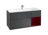 Villeroy und Boch Finion Waschtischunterschrank F070HBHG 119,6x59,1cm, Regal rechts Peony, Midnight Blue Matt Lacquer